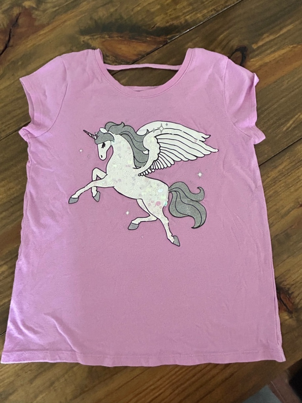 ✨Place Girls Pink Unicorn Pegasus Tee